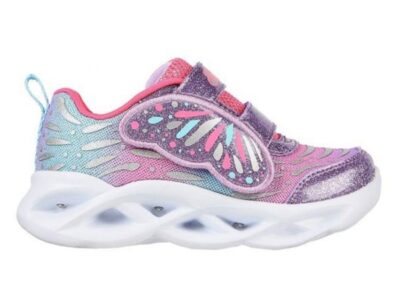 ΠΑΙΔΙΚΑ ΑΘΛΗΤΙΚΑ ΠΑΠΟΥΤΣΙΑ ΜΕ ΦΩΤΑΚΙΑ SKECHERS TWISTY BRIGHTS WINGIN IT 302754N