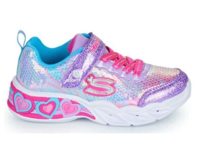 ΠΑΙΔΙΚΑ ΑΘΛΗΤΙΚΑ ΠΑΠΟΥΤΣΙΑ SKECHERS ΜΕ ΦΩΤΑΚΙΑ SWEETHEART LIGHTS LET'S SHINE 302313L PRMT