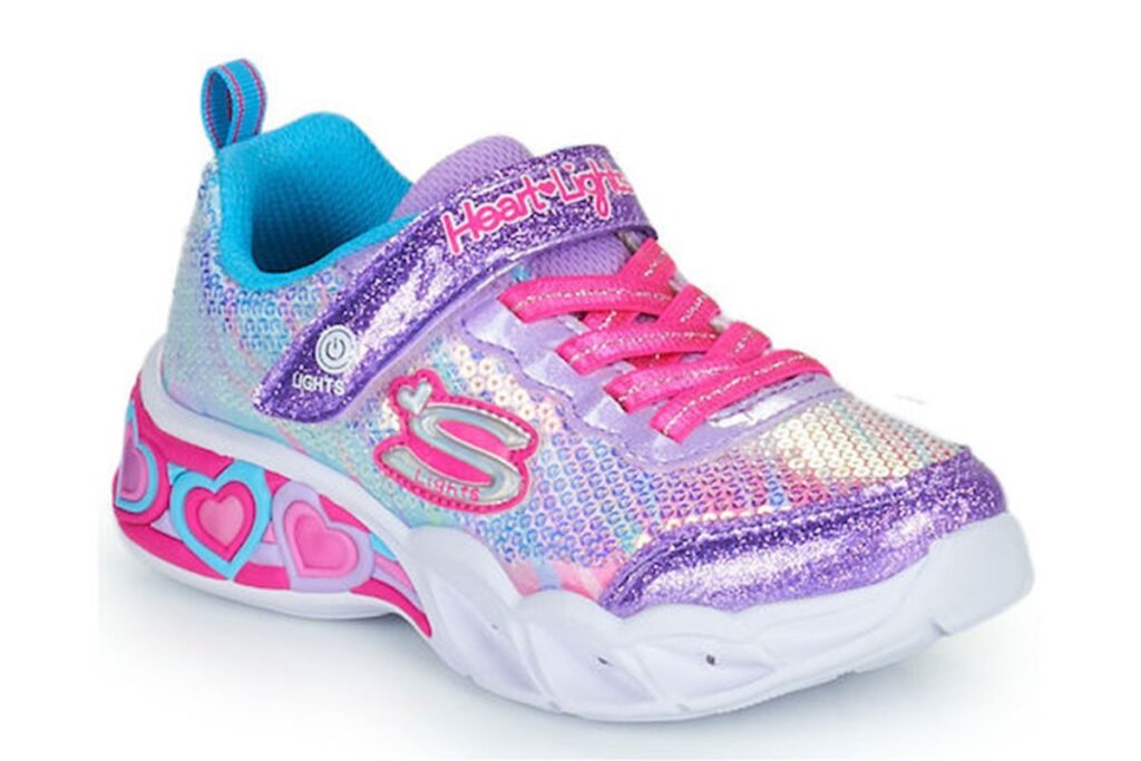 ΠΑΙΔΙΚΑ ΑΘΛΗΤΙΚΑ ΠΑΠΟΥΤΣΙΑ SKECHERS ΜΕ ΦΩΤΑΚΙΑ SWEETHEART LIGHTS LET'S SHINE 302313L PRMT
