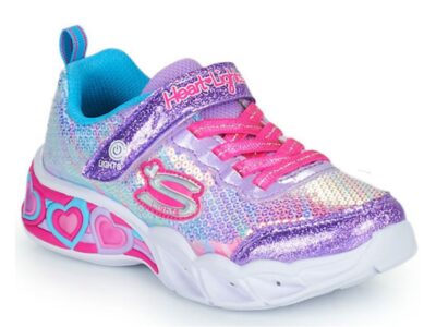 ΠΑΙΔΙΚΑ ΑΘΛΗΤΙΚΑ ΠΑΠΟΥΤΣΙΑ SKECHERS ΜΕ ΦΩΤΑΚΙΑ SWEETHEART LIGHTS LET'S SHINE 302313L PRMT
